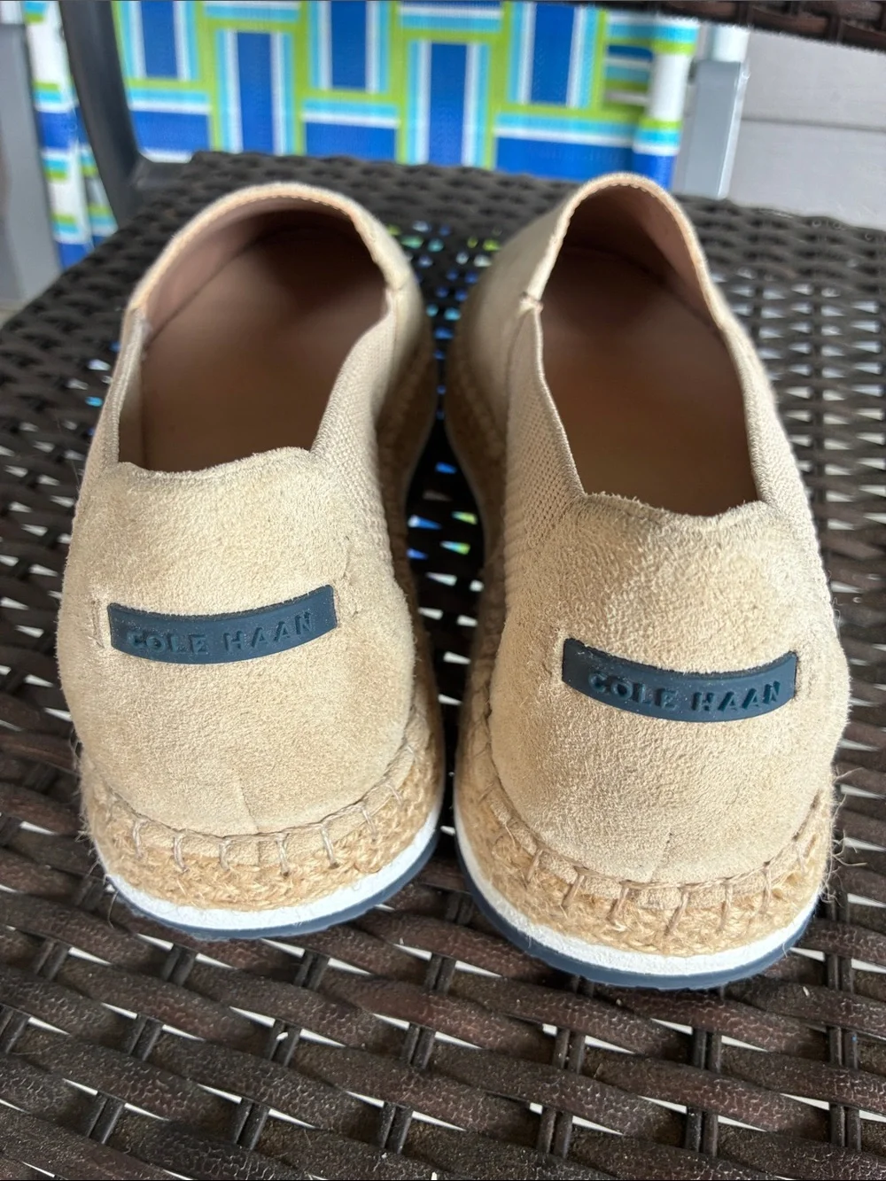 Cole Haan Tan Espadrille Slip-On Women’s Shoes